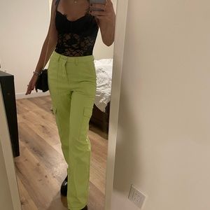 lime green pants